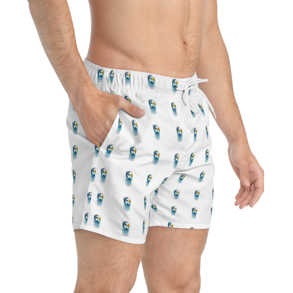 Swim Trunks Tiny VacationVibes at Blue Pattern