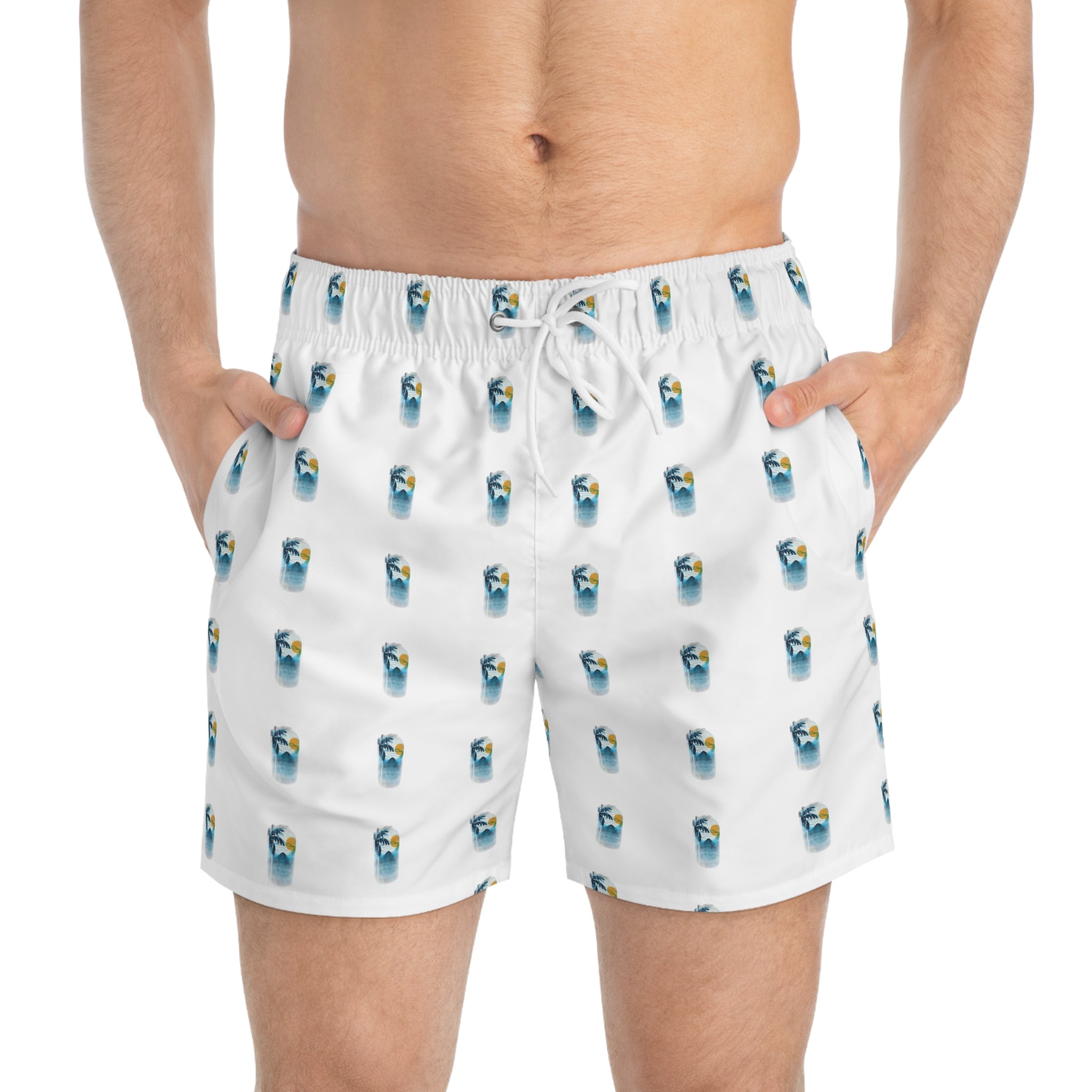 Swim Trunks Tiny VacationVibes at Blue Pattern