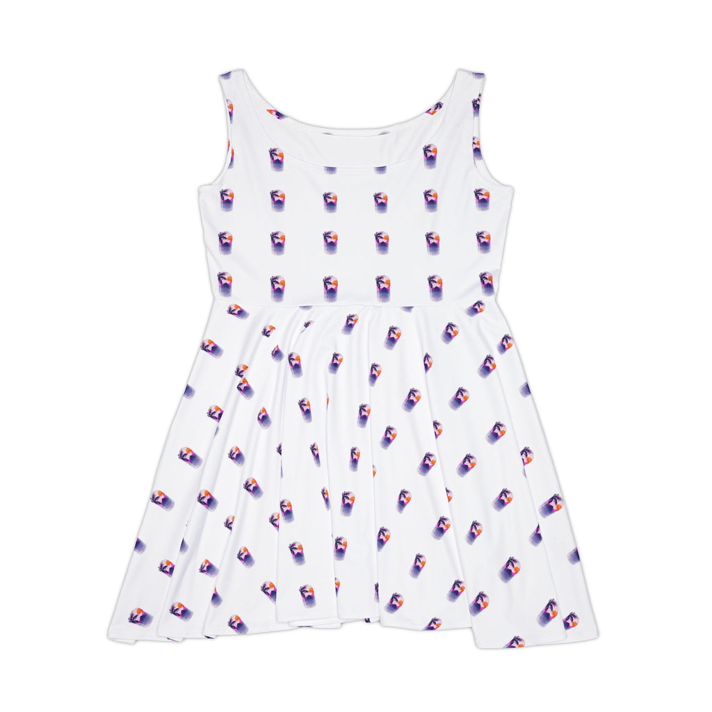 Ice Cream Pattern Skater Dress — Women's Cute Summer Sundress