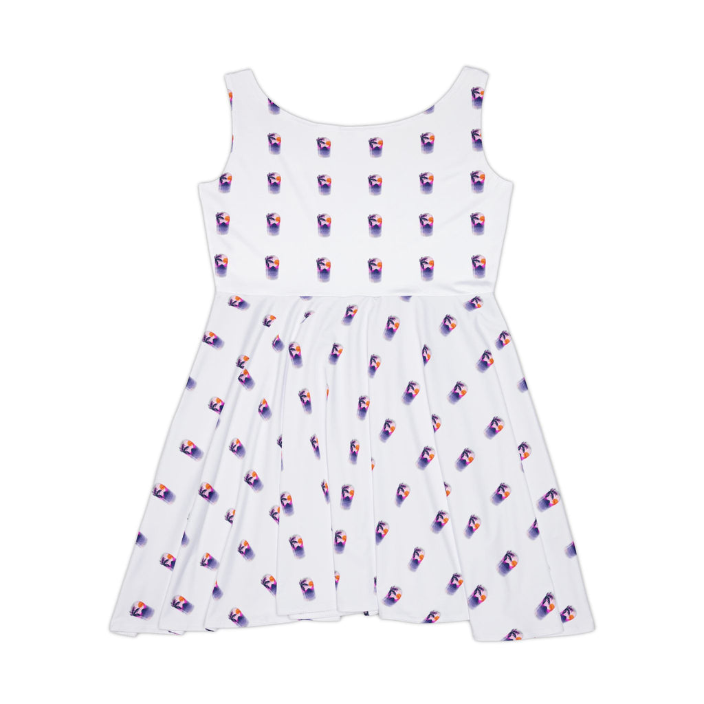 Ice Cream Pattern Skater Dress — Women's Cute Summer Sundress