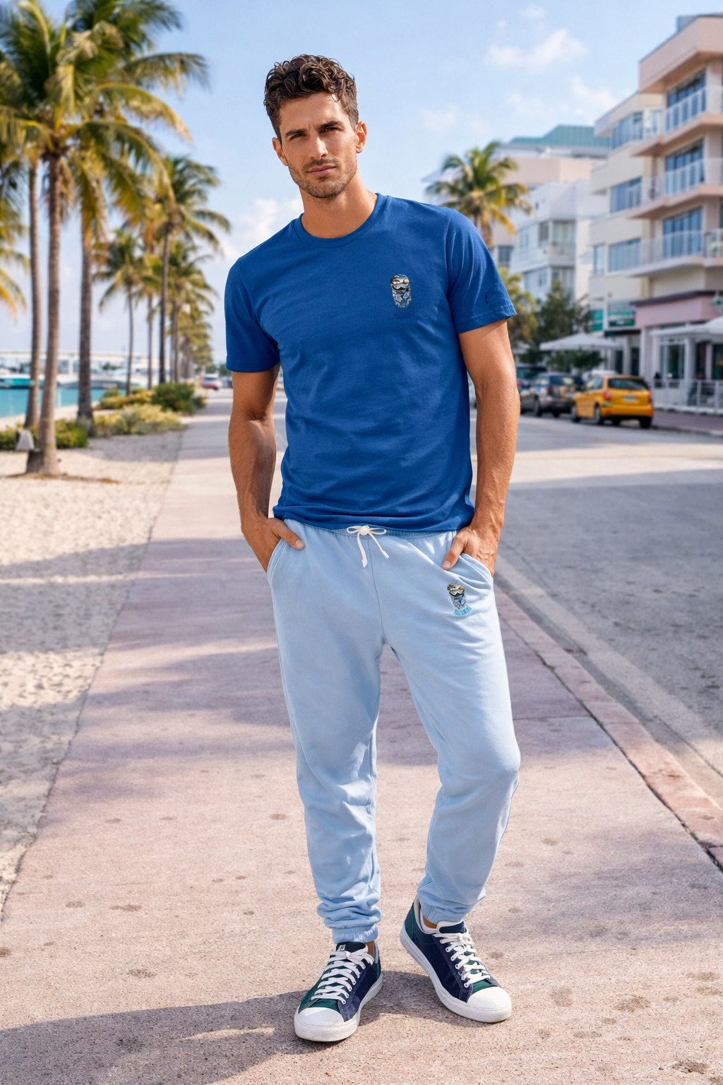 Unisex T-Shirt — VacationVibes Night Vibes Surf Crest