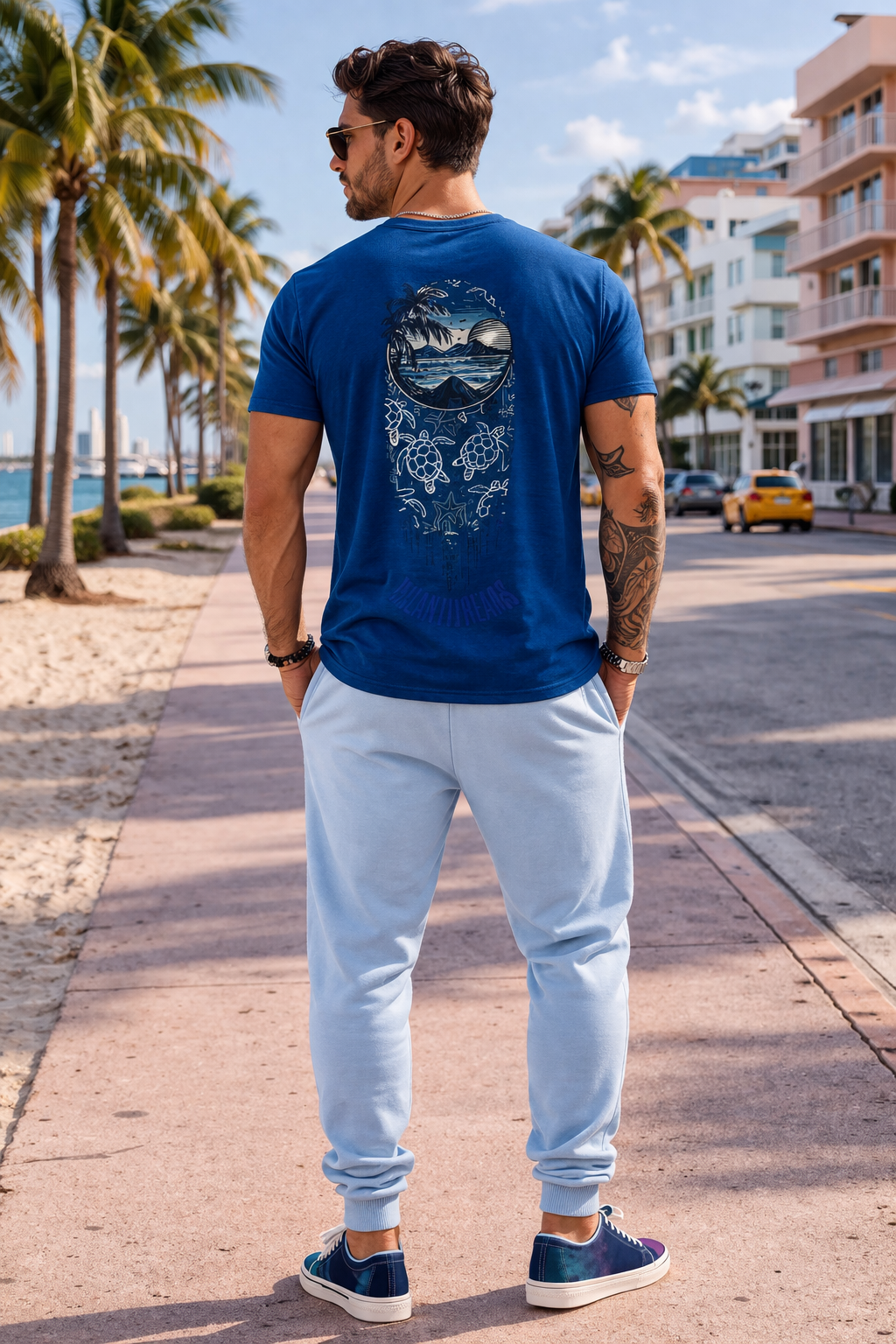 Unisex T-Shirt — VacationVibes Night Vibes Surf Crest