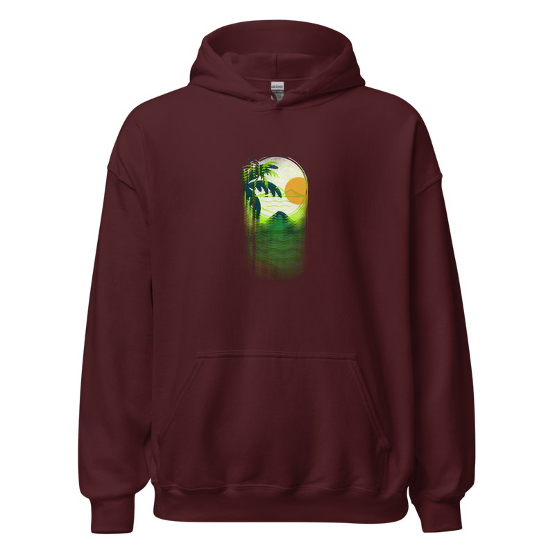 Everyday Hoodie Single Print-Dark Red