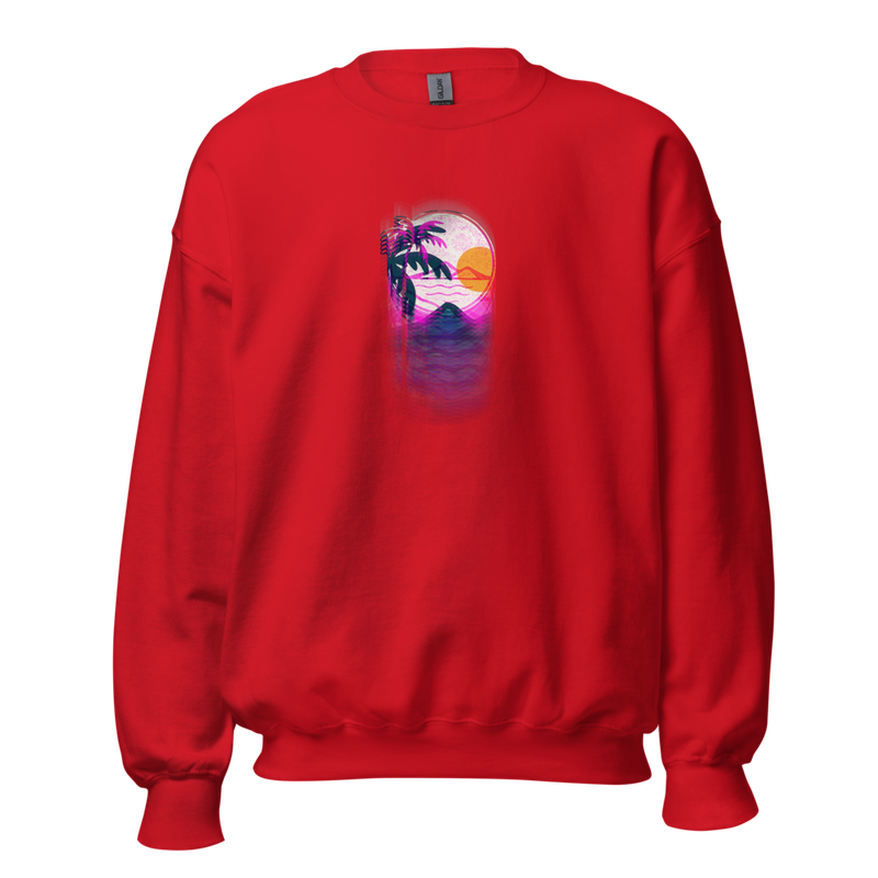 Everyday Sweatshirt Single Print-Red