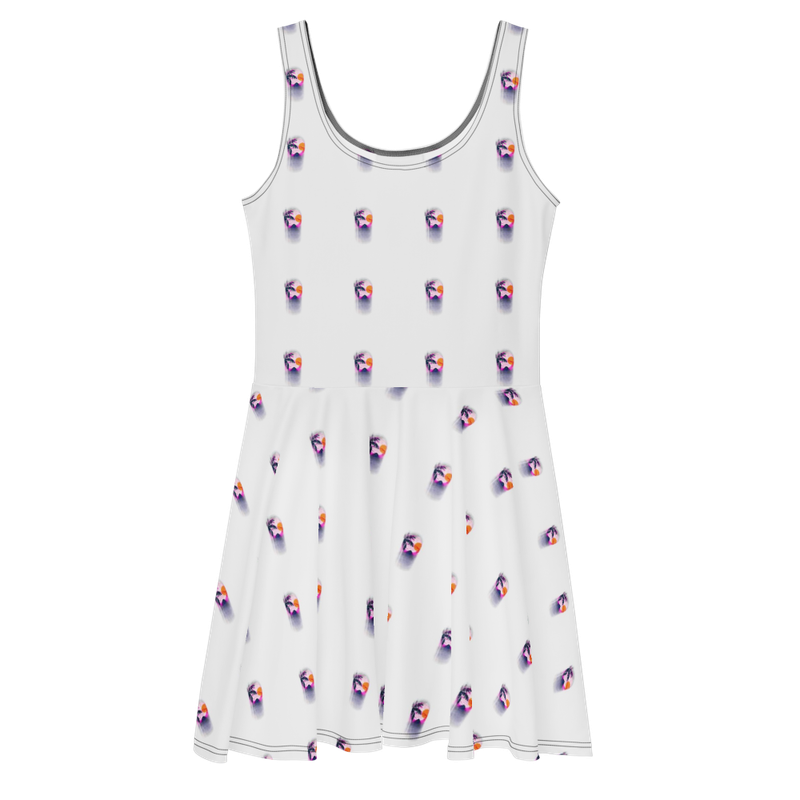 Women's Skater Dress-White