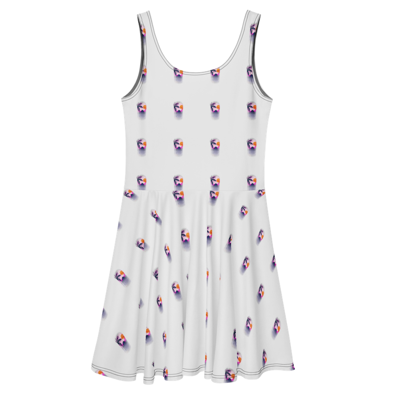 Women's Skater Dress-White