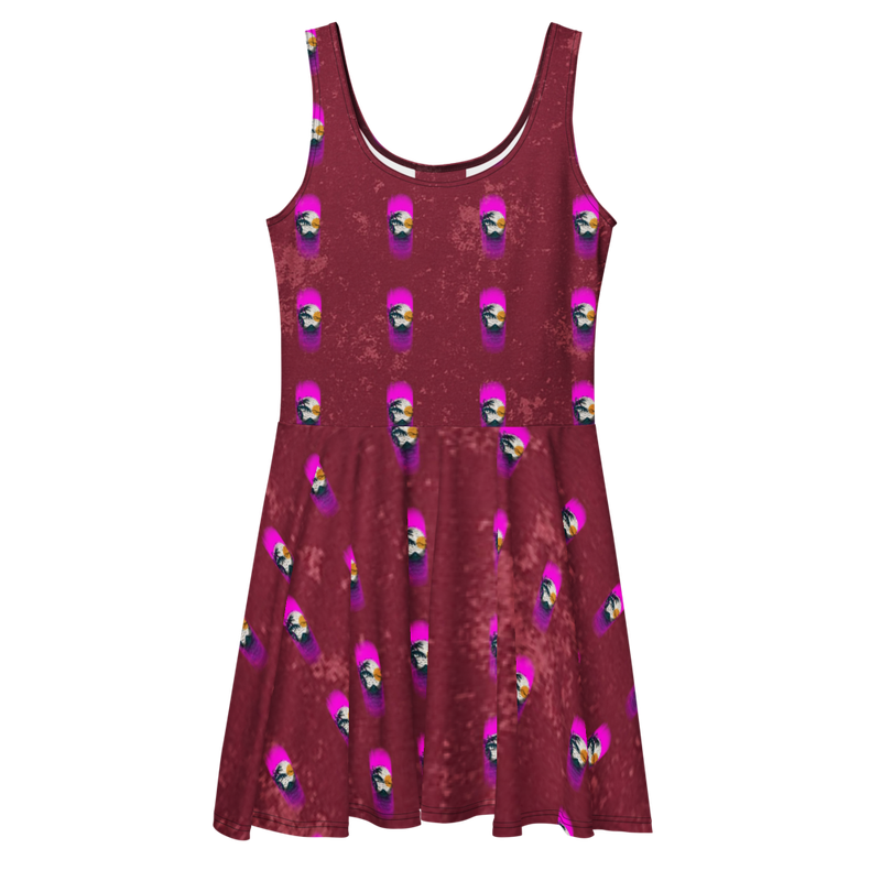 Skater Dress-Red Vintage