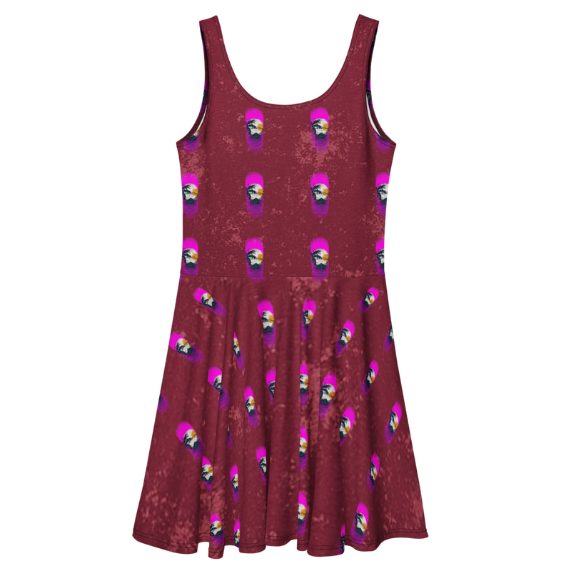 Skater Dress-Red Vintage