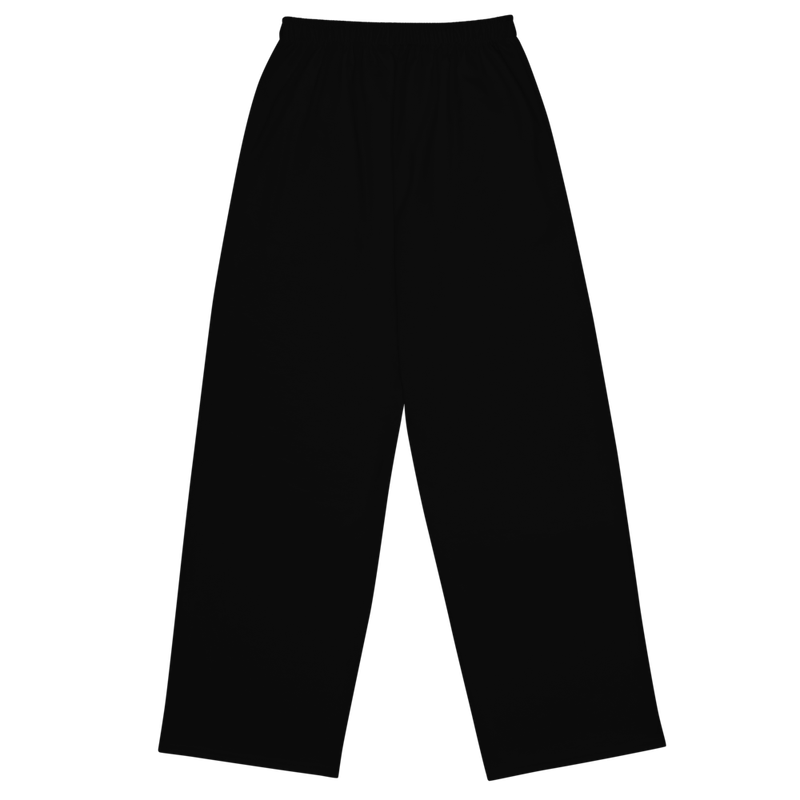 Unisex Wide Leg Pants-Black