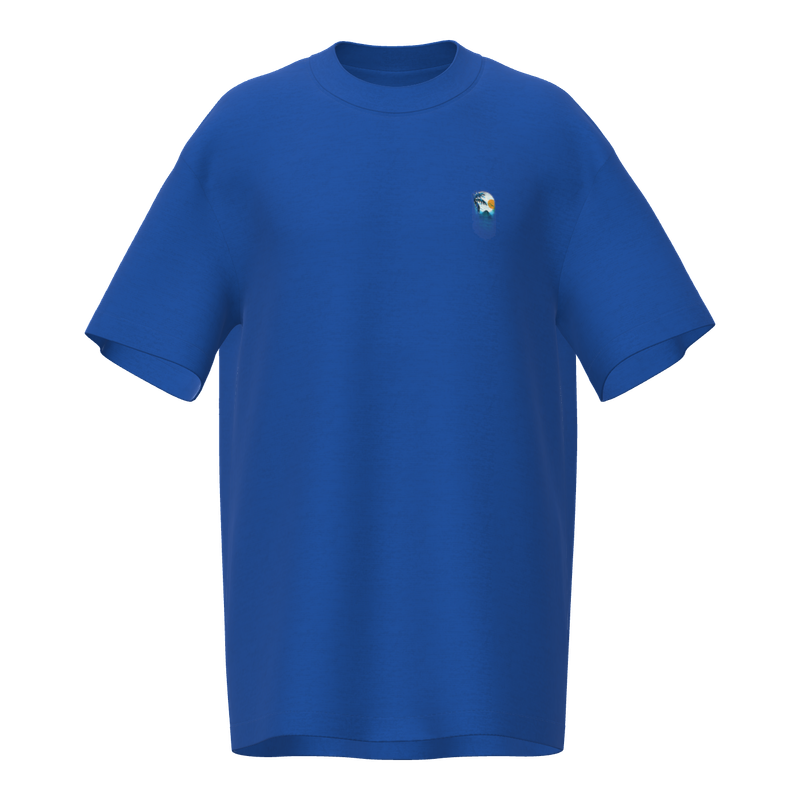 Luxury Oversized T-Shirt - Cerulean Blue