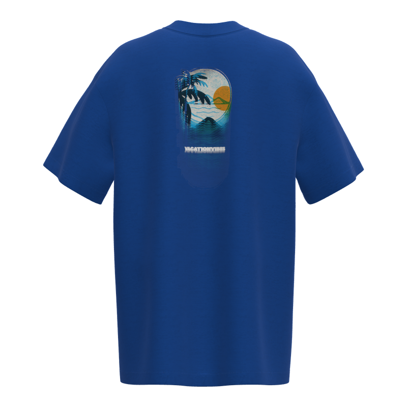 Luxury Oversized T-Shirt - Cerulean Blue