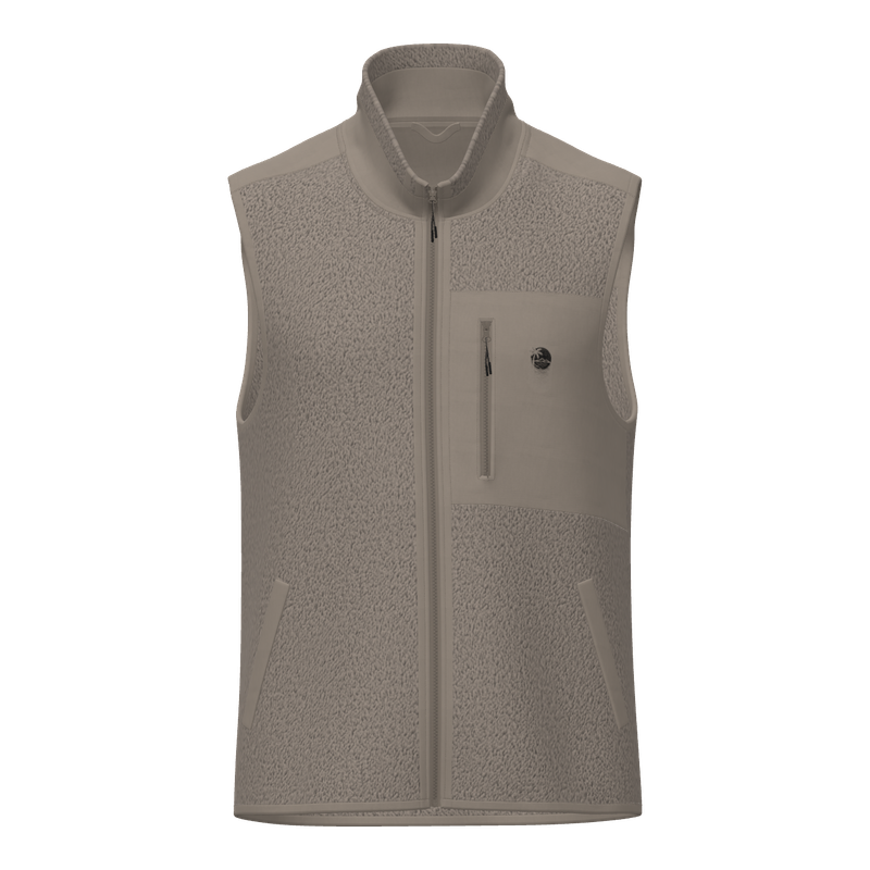 Sleeveless Sherpa Jacket-Desert Dust