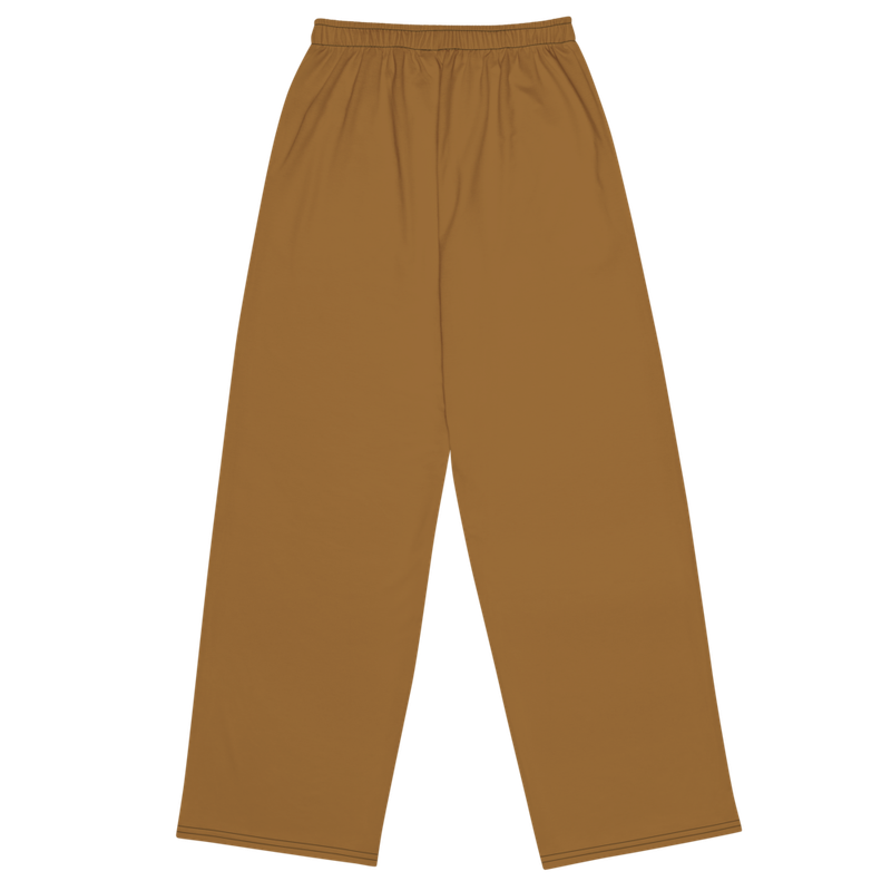 Unisex Wide Leg Pants- Brown