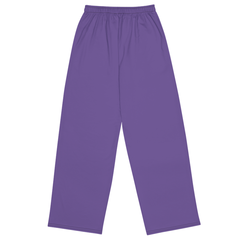 Unisex Wide Leg Pants-Purple