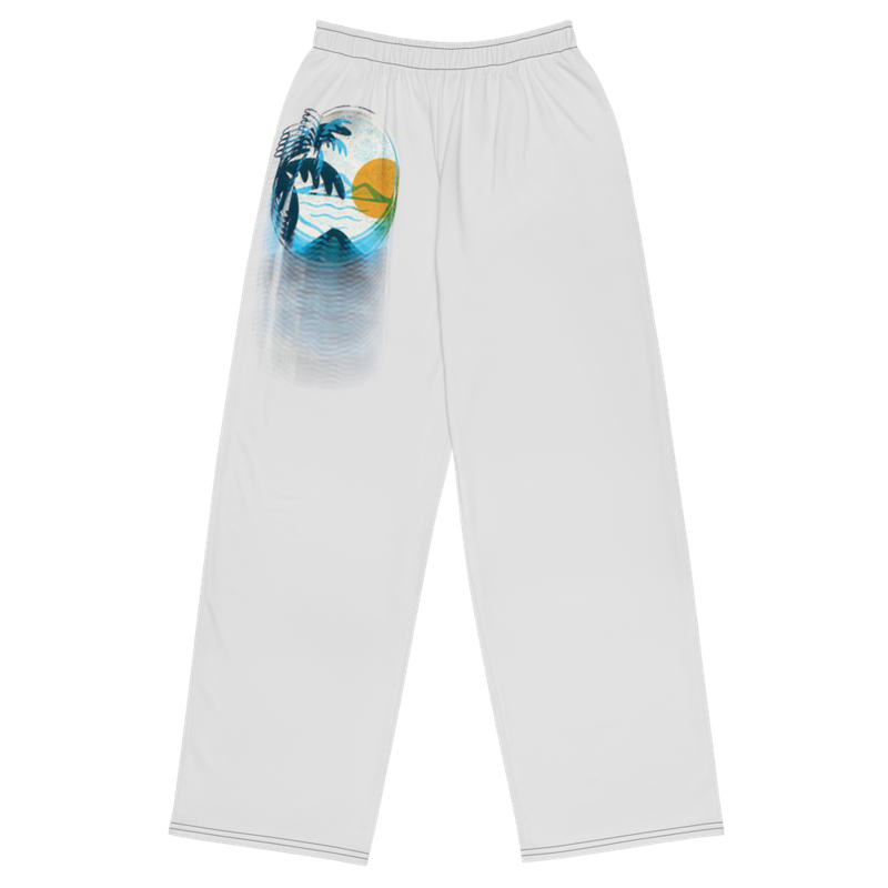 Unisex Wide Leg Pants-White